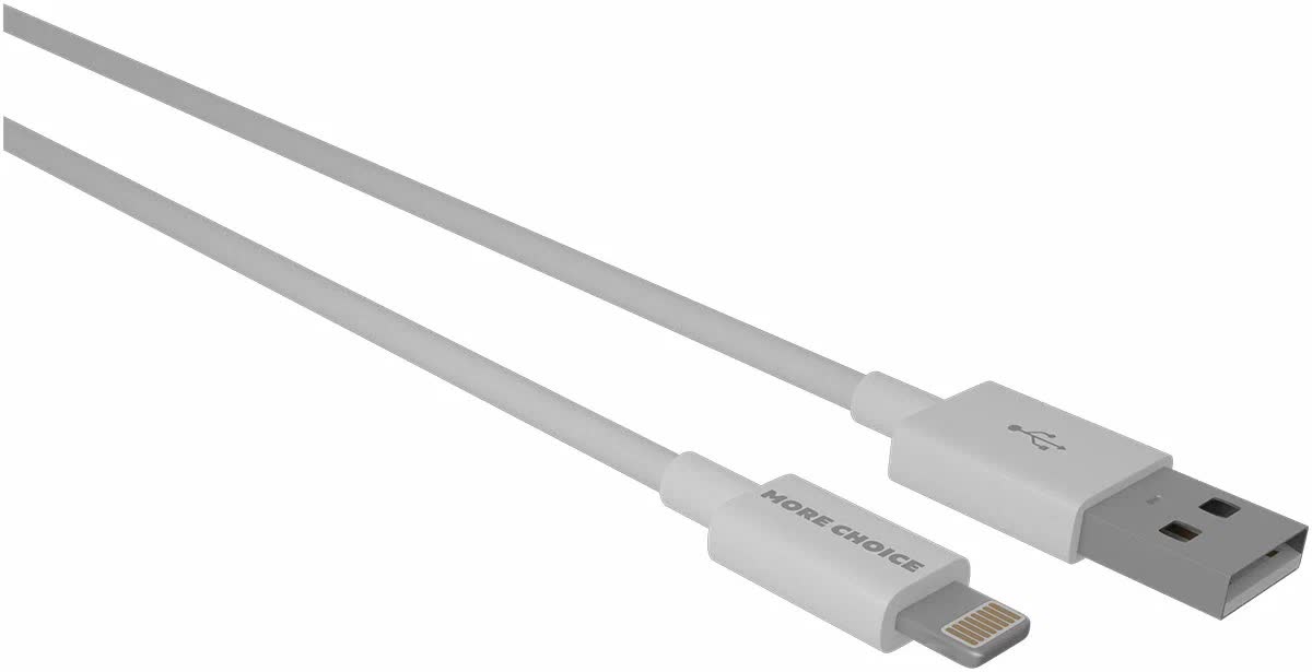 Дата-кабель More choice USB 2.1A для Lightning 8-pin K24i TPE 1м (White), Белый
Дата-кабель More choice USB 2.1A для Lightning 8-pin K24i TPE 1м (White), Белый