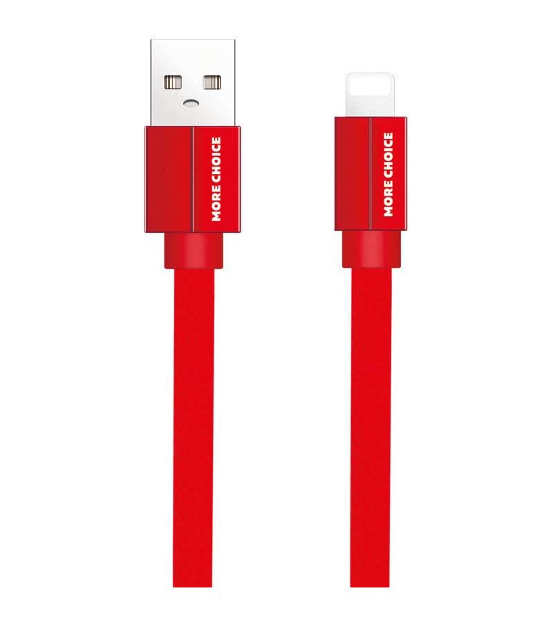 Дата-кабель More choice USB 2.1A для Lightning 8-pin плоский K20i нейлон 1м (Red), Красный
Дата-кабель More choice USB 2.1A для Lightning 8-pin плоский K20i нейлон 1м (Red), Красный