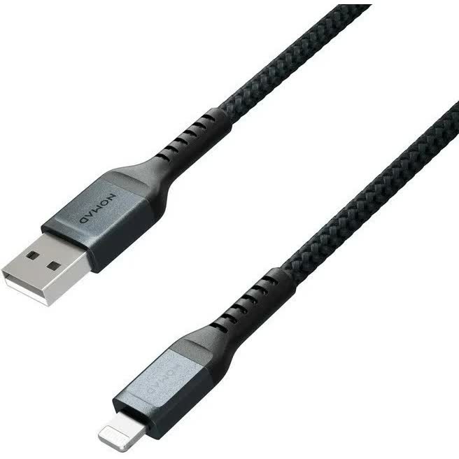 Кабель Nomad Lightning to USB 3 м чёрный NM01A12000, Черный
Кабель Nomad Lightning to USB 3 м чёрный NM01A12000, Черный