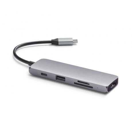 USB-хаб Satechi USB-C Multiport Pro для Macbook с портом USB-C серый космос
USB-хаб Satechi USB-C Multiport Pro для Macbook с портом USB-C серый космос