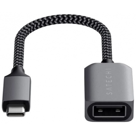 Кабель-адаптер Satechi USB-C to USB 3.0 серый космос
Кабель-адаптер Satechi USB-C to USB 3.0 серый космос