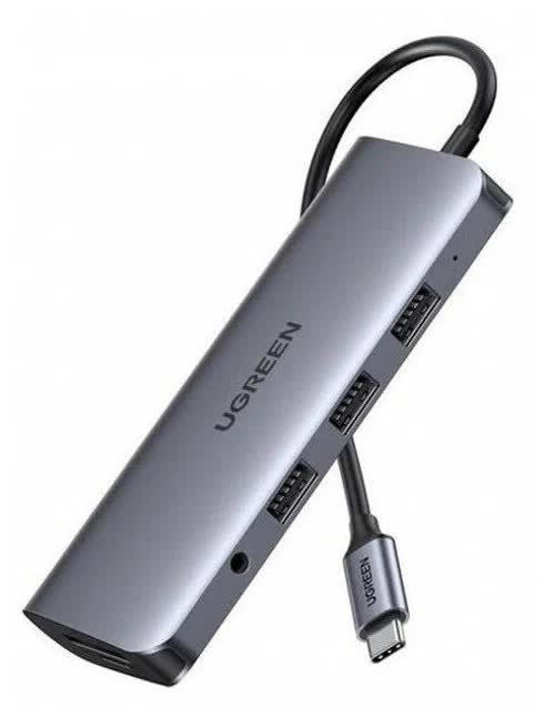 Адаптер UGREEN CM179 (80133) USB-C Multifunction Adapter серый космос
Адаптер UGREEN CM179 (80133) USB-C Multifunction Adapter серый космос