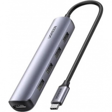 Адаптер UGREEN CM417 (20197) USB-C to 4*USB 3.0+HDMI Adapter серый
Адаптер UGREEN CM417 (20197) USB-C to 4*USB 3.0+HDMI Adapter серый