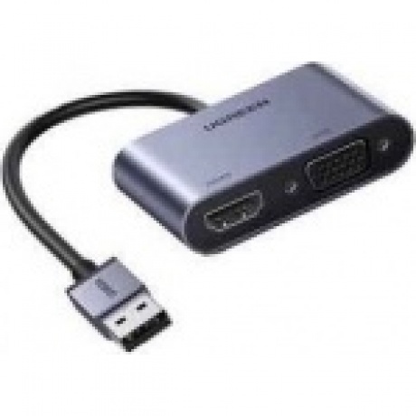Адаптер UGREEN CM449 (20518) USB 3.0 to HDMI+VGA Card 1080P серый
Адаптер UGREEN CM449 (20518) USB 3.0 to HDMI+VGA Card 1080P серый