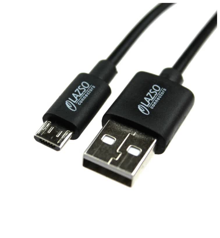 Кабель LAZSO для передачи данных и зарядки USB2.0 (USB-B micro), 2А WU-205C(1.2m), Черный
Кабель LAZSO для передачи данных и зарядки USB2.0 (USB-B micro), 2А WU-205C(1.2m), Черный