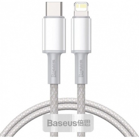 Кабель Baseus High Density Braided USB Type-C - Lightning 20W 1m White CATLGD-02
Кабель Baseus High Density Braided USB Type-C - Lightning 20W 1m White CATLGD-02