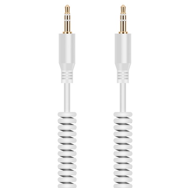 Аудио кабель AUX Krutoff Spiral белый 1.8m (пакет)
Аудио кабель AUX Krutoff Spiral белый 1.8m (пакет)