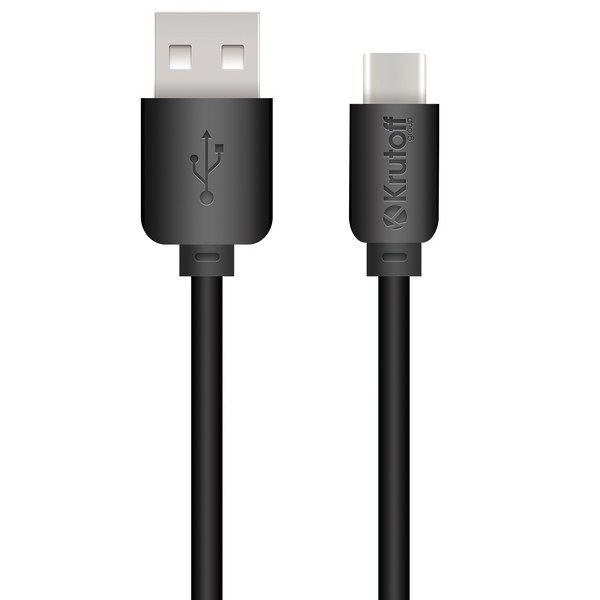 Кабель USB Type-C Krutoff Classic (1m) черный (пакет)
Кабель USB Type-C Krutoff Classic (1m) черный (пакет)