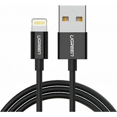 Кабель UGREEN US155 (80822) USB-A Male to Lightning Male Cable Nickel Plating ABS Shell Black
Кабель UGREEN US155 (80822) USB-A Male to Lightning Male Cable Nickel Plating ABS Shell Black