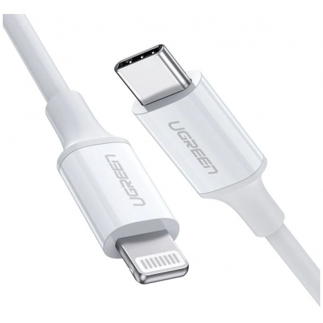 Кабель UGREEN US171 (10493) USB-C to Lightning Cable M/M Nickel Plating ABS Shell. 1 м. белый
Кабель UGREEN US171 (10493) USB-C to Lightning Cable M/M Nickel Plating ABS Shell. 1 м. белый
