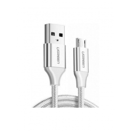 Кабель UGREEN US290 (60151) USB 2.0 A to Micro USB Cable Nickel Plating Alu Braid. 1м. серебристый
Кабель UGREEN US290 (60151) USB 2.0 A to Micro USB Cable Nickel Plating Alu Braid. 1м. серебристый