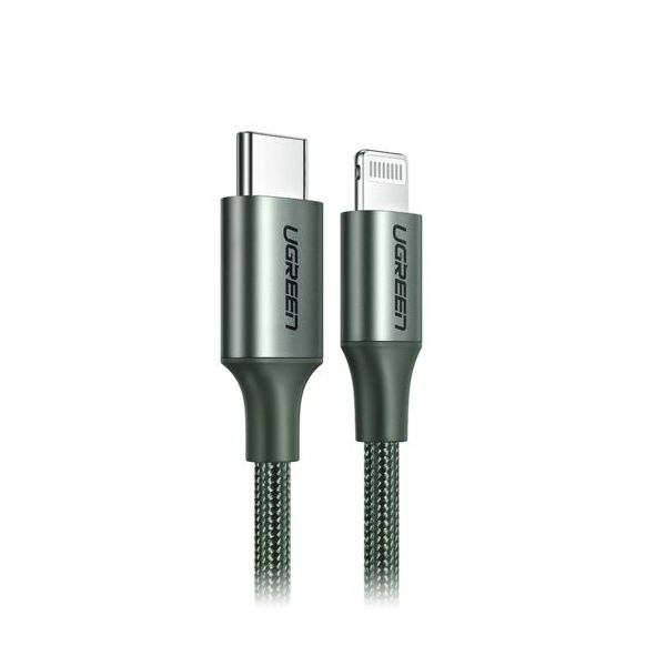 Кабель UGREEN US304 (80564) USB-C to Lightning M/M Cable Aluminum Shell Braided. 1м. темно-зеленый
Кабель UGREEN US304 (80564) USB-C to Lightning M/M Cable Aluminum Shell Braided. 1м. темно-зеленый
