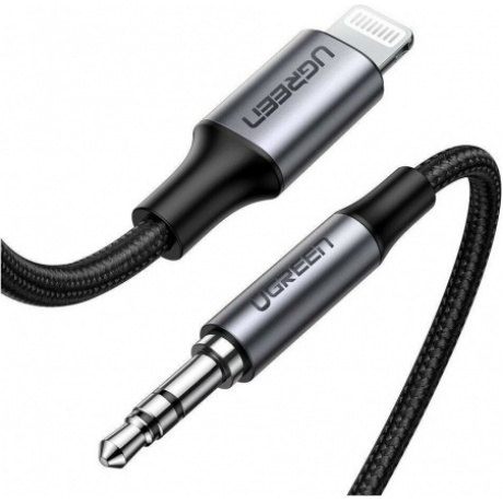 Кабель UGREEN US315 (70509) Lightning to 3.5mm Aux Cable Aluminum Shell в оплетке.Длина 1 м. черный
Кабель UGREEN US315 (70509) Lightning to 3.5mm Aux Cable Aluminum Shell в оплетке.Длина 1 м. черный