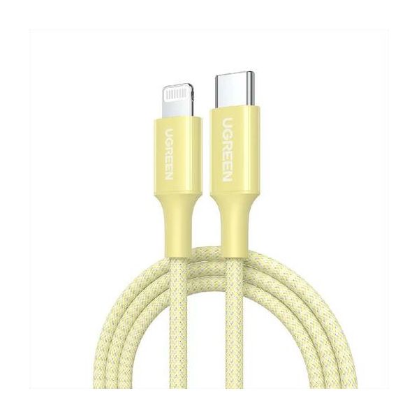 Кабель UGREEN US532 (90492) Lightning To USB-C PD Charging Cable. 1м. желтый
Кабель UGREEN US532 (90492) Lightning To USB-C PD Charging Cable. 1м. желтый