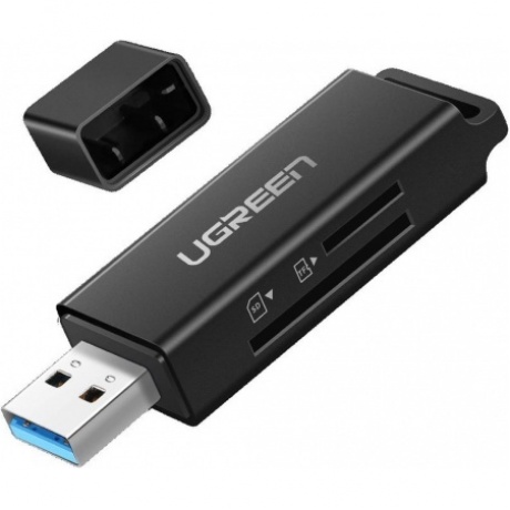 Кардридер UGREEN CM104 (40752) USB 3.0 to TF + SD Dual Card Reader. черный
Кардридер UGREEN CM104 (40752) USB 3.0 to TF + SD Dual Card Reader. черный