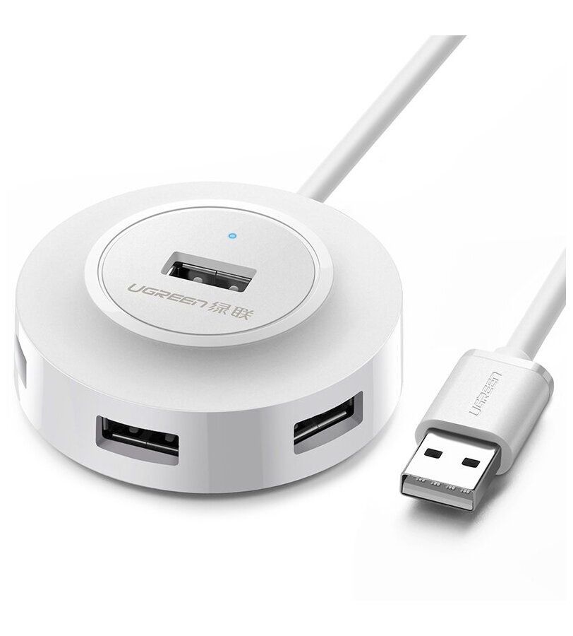 Хаб UGREEN CR106 (20270) USB 2.0 Hub 4 Ports. 1м. белый
Хаб UGREEN CR106 (20270) USB 2.0 Hub 4 Ports. 1м. белый