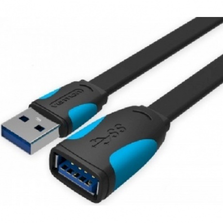 Кабель Vention USB 3.0 AM/AF - 2 м плоский (VAS-A13-B200), Черный
Кабель Vention USB 3.0 AM/AF - 2 м плоский (VAS-A13-B200), Черный