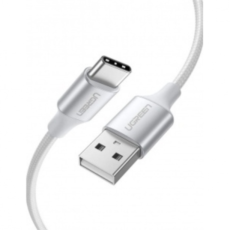 Кабель UGREEN USB A Male - USB C Male, 3A, 0.5м, в оплетке, белый (60130)
Кабель UGREEN USB A Male - USB C Male, 3A, 0.5м, в оплетке, белый (60130)