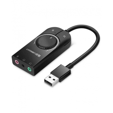 Кабель UGREEN USB External Stereo Sound Adapter 15cm CM129 Black (40964)
Кабель UGREEN USB External Stereo Sound Adapter 15cm CM129 Black (40964)