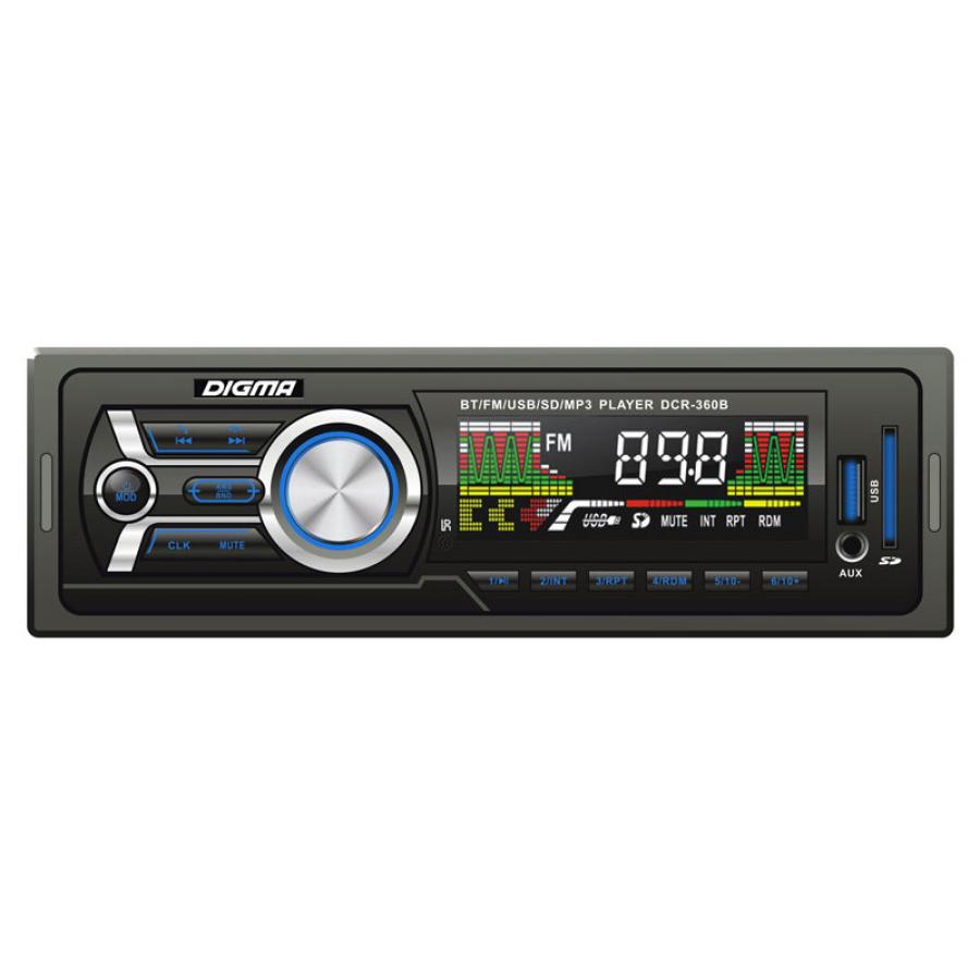 Автомагнитола Digma DCR-360B 1DIN 4x45Вт
Автомагнитола Digma DCR-360B 1DIN 4x45Вт