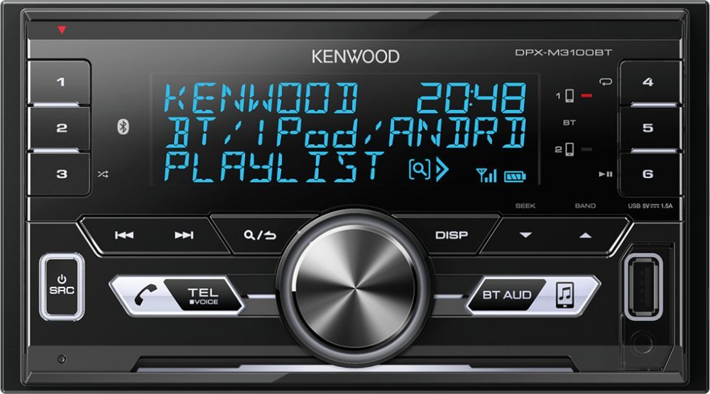 Автомагнитола Kenwood DPX-M3100BT 2DIN
Автомагнитола Kenwood DPX-M3100BT 2DIN