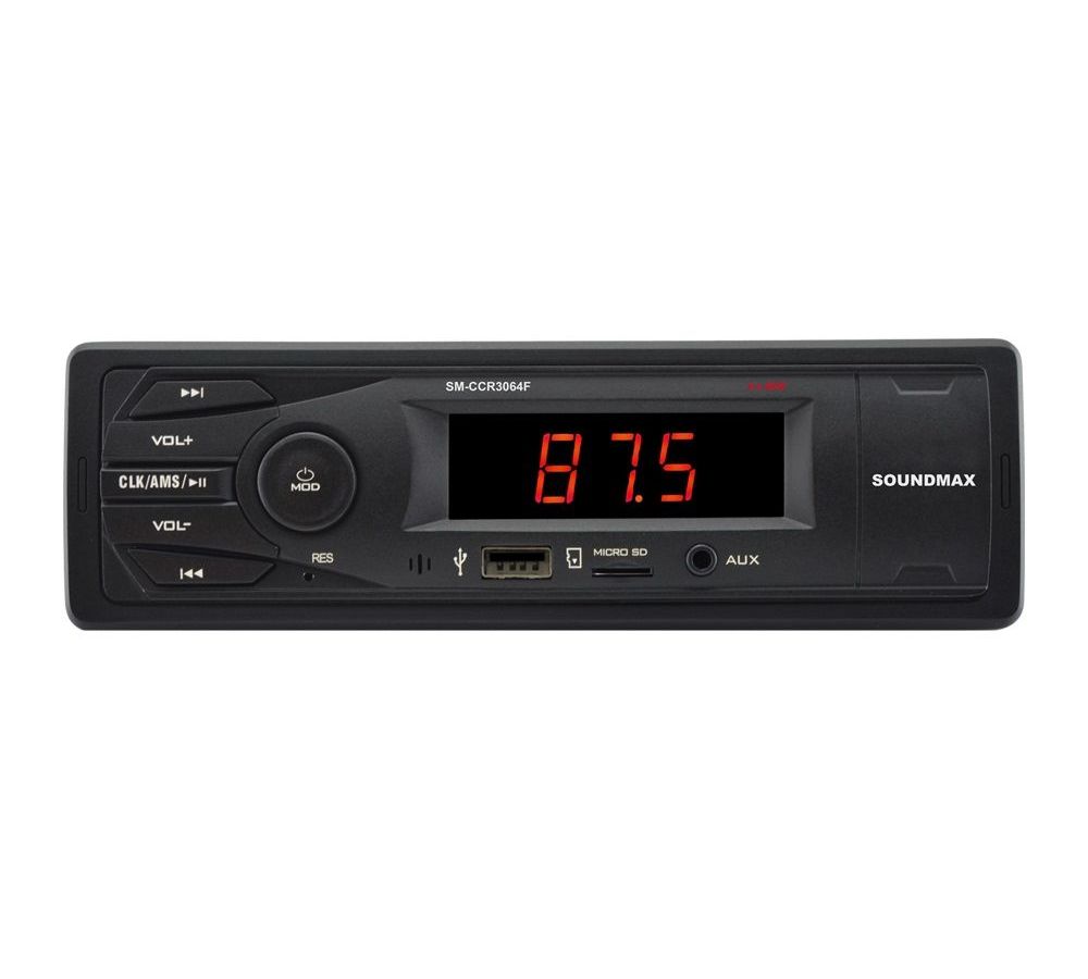 Автомагнитола Soundmax SM-CCR3064F 1DIN 4x40Вт
Автомагнитола Soundmax SM-CCR3064F 1DIN 4x40Вт