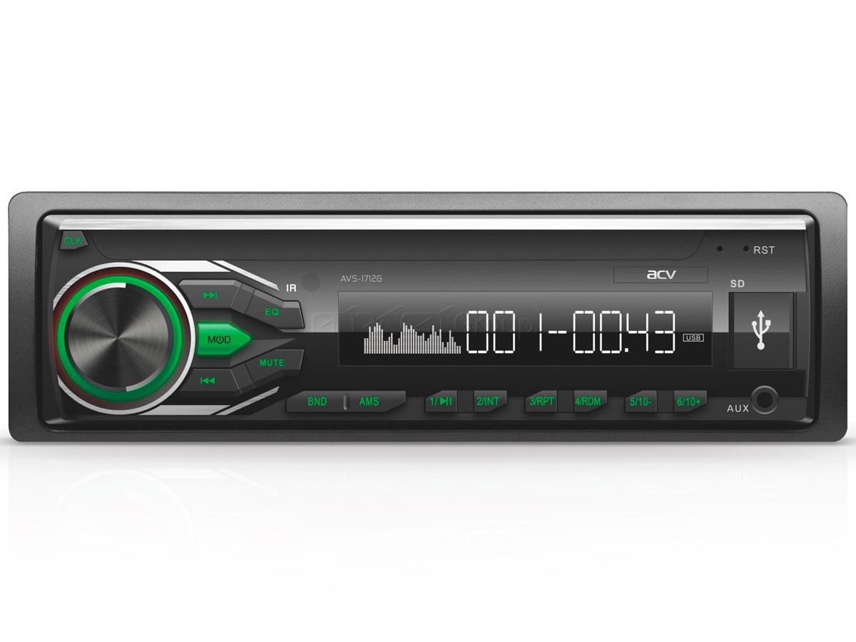 Автомагнитола ACV AVS-1712G 1DIN 4x45Вт
Автомагнитола ACV AVS-1712G 1DIN 4x45Вт