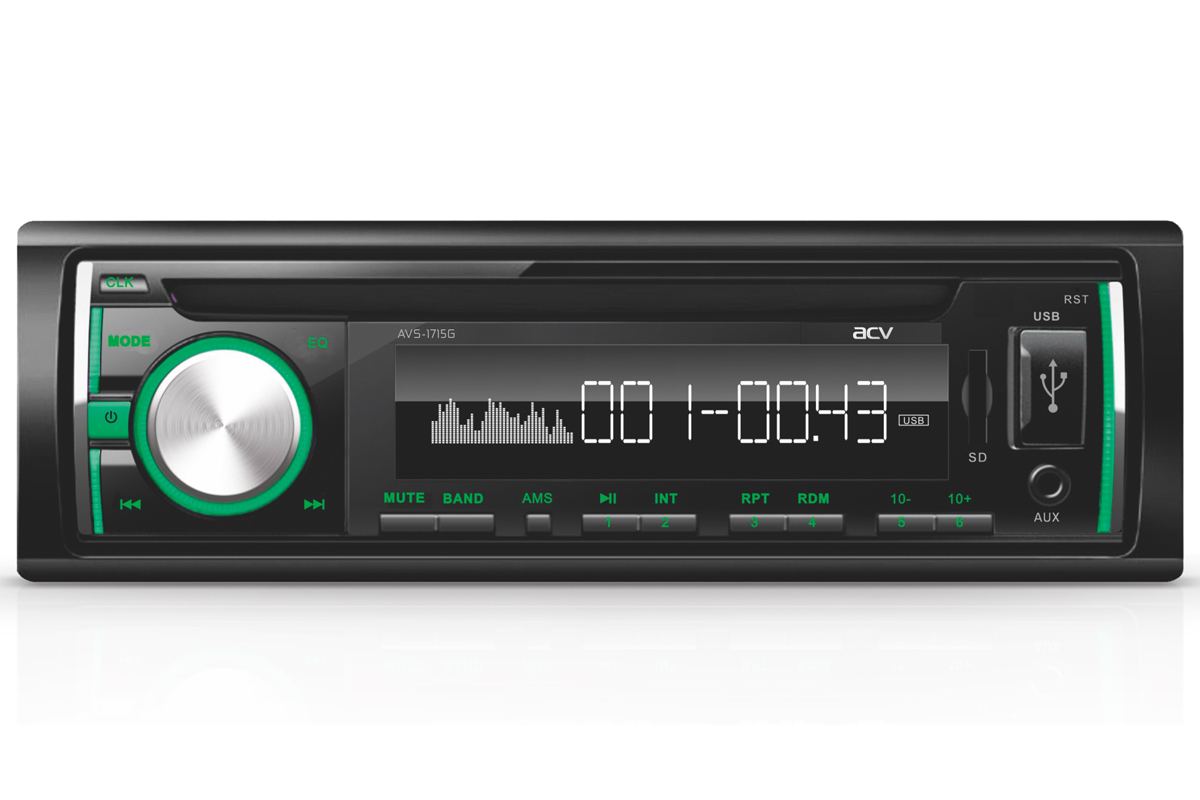 Автомагнитола ACV AVS-1715G 1DIN 4x45Вт
Автомагнитола ACV AVS-1715G 1DIN 4x45Вт