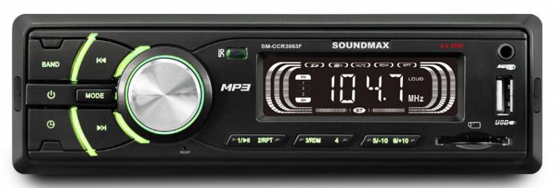 Автомагнитола Soundmax SM-CCR3053F 1DIN 4x45Вт
Автомагнитола Soundmax SM-CCR3053F 1DIN 4x45Вт