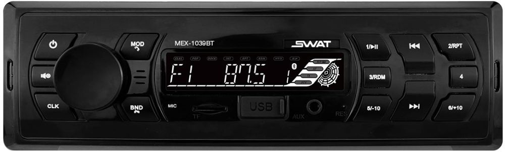 Автомагнитола Swat MEX-1039BT 1DIN 4x50Вт
Автомагнитола Swat MEX-1039BT 1DIN 4x50Вт