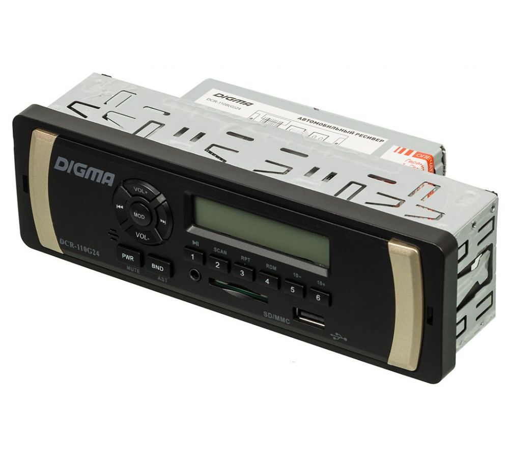 Автомагнитола Digma DCR-110G24 1DIN 4x45Вт
Автомагнитола Digma DCR-110G24 1DIN 4x45Вт