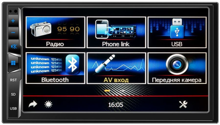 Головное устройство SWAT 7" (CHR-5220/2 din мультимедиа ,4х50 вт,MP3,USB,SD,BT/
Головное устройство SWAT 7" (CHR-5220/2 din мультимедиа ,4х50 вт,MP3,USB,SD,BT/