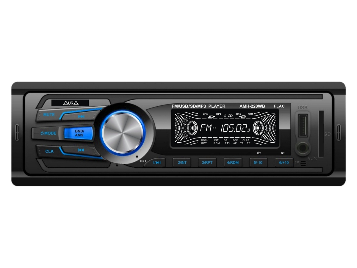 Автомагнитола Aura AMH-220WB синяя подсветка
Автомагнитола Aura AMH-220WB синяя подсветка