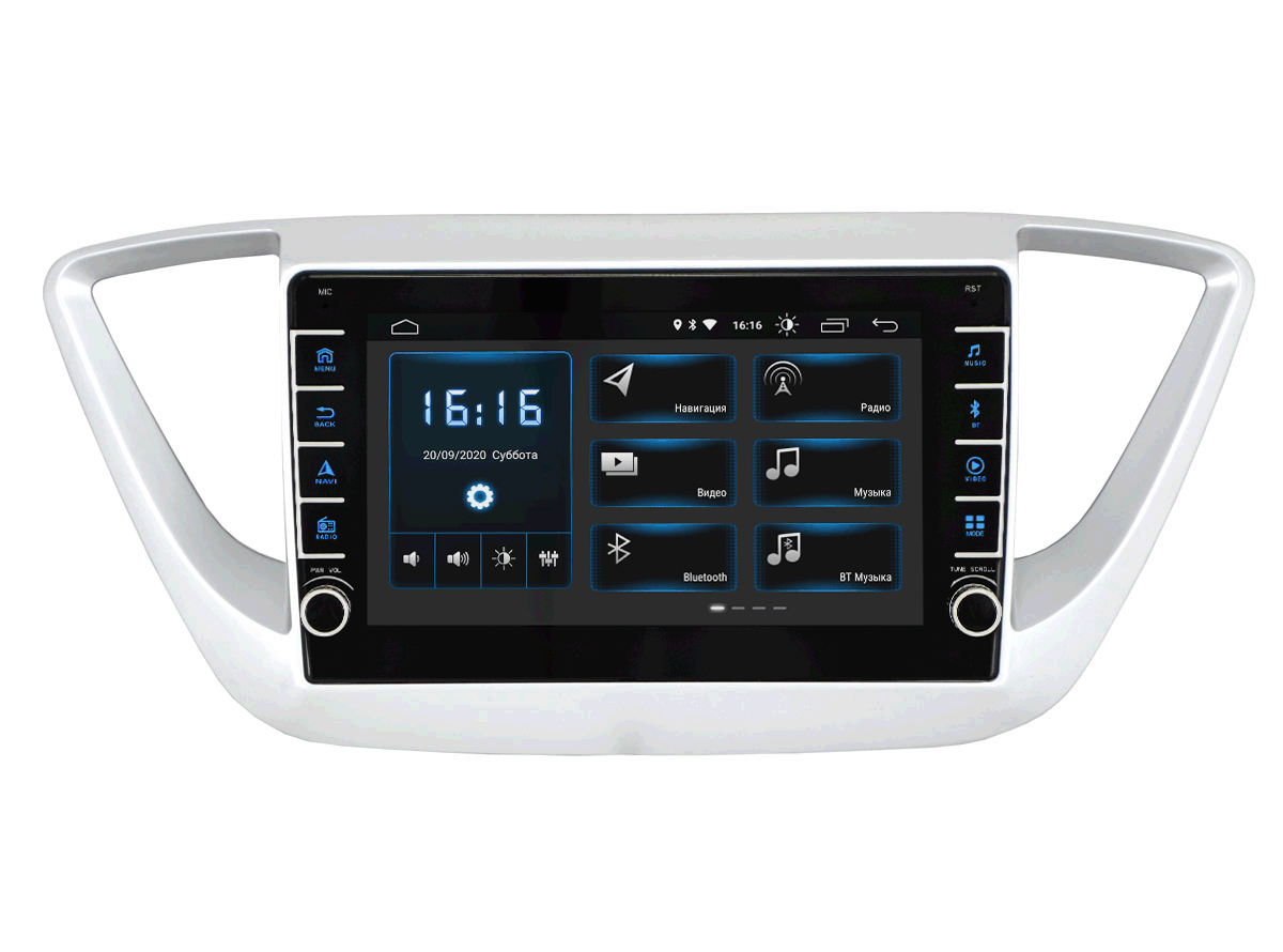 Штатное головное устройство Incar XTA-2402r (Hyundai Solaris 16+) BT, NAVI, Android 9
Штатное головное устройство Incar XTA-2402r (Hyundai Solaris 16+) BT, NAVI, Android 9