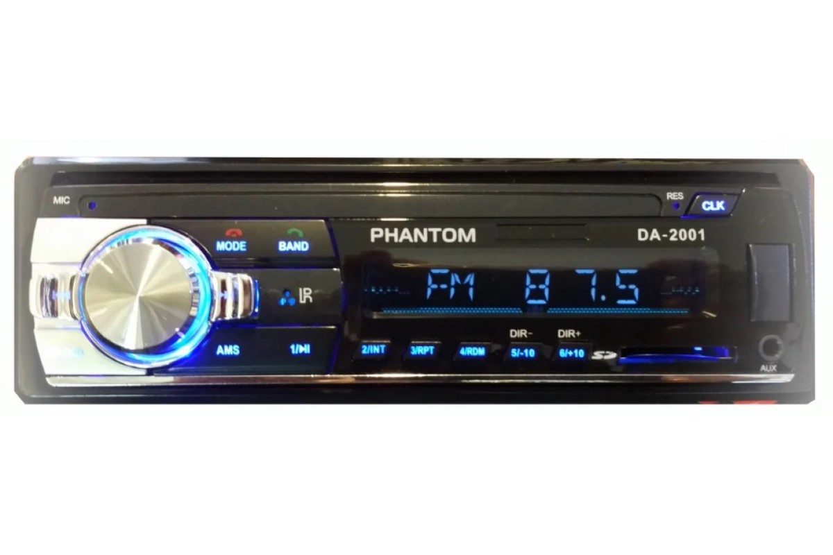 Автомагнитола Phantom DA-2001
Автомагнитола Phantom DA-2001