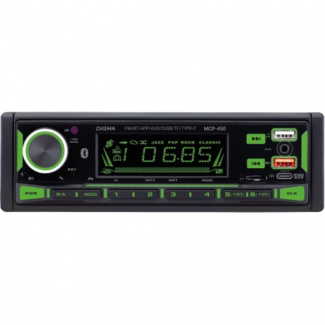 Автомагнитола Digma MCP-450 1DIN 4x45Вт v5.0 USB 2.0 AUX 4 ПДУ
Автомагнитола Digma MCP-450 1DIN 4x45Вт v5.0 USB 2.0 AUX 4 ПДУ