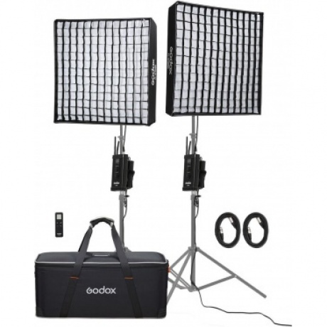 Комплект светодиодных осветителей Godox FL150S-K2 для видеосъемки
Комплект светодиодных осветителей Godox FL150S-K2 для видеосъемки