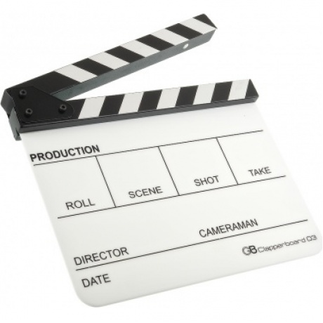 Кинохлопушка GreenBean Clapperboard 03 (белая)
Кинохлопушка GreenBean Clapperboard 03 (белая)