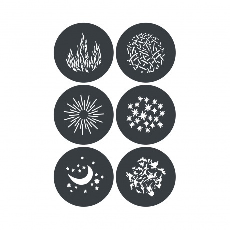 Набор масок гобо Godox Knowled GP-GS1 для GP
Набор масок гобо Godox Knowled GP-GS1 для GP