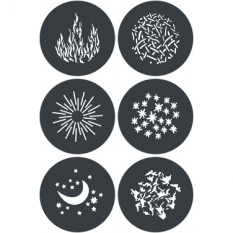 Набор масок гобо Godox Knowled GP-GS1 для GP
Набор масок гобо Godox Knowled GP-GS1 для GP