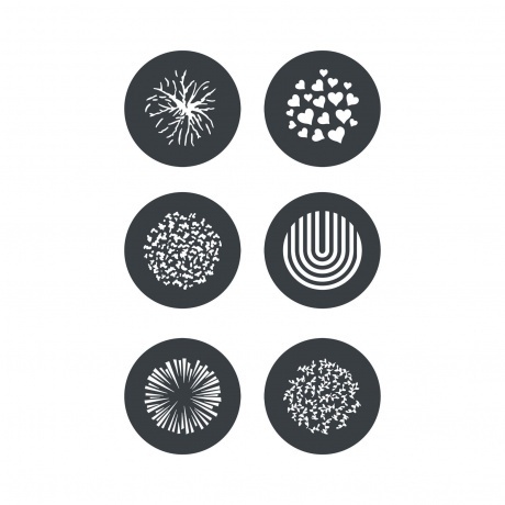 Набор масок гобо Godox Knowled GP-GS2 для GP
Набор масок гобо Godox Knowled GP-GS2 для GP