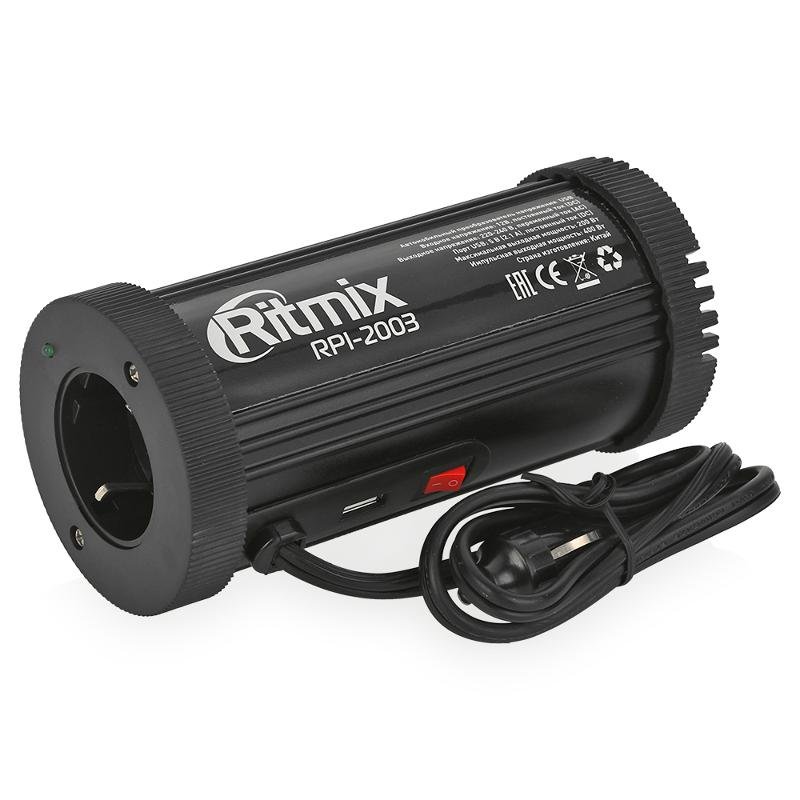 Автоинвертор Ritmix RPI-2003 200Вт
Автоинвертор Ritmix RPI-2003 200Вт