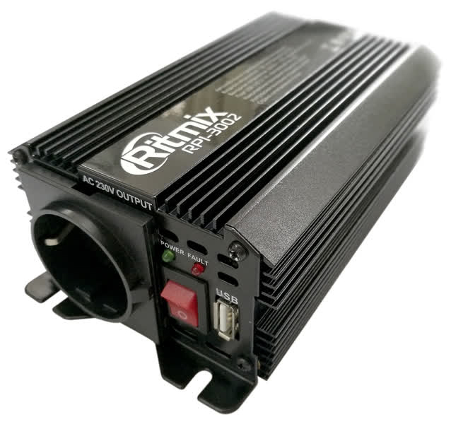 Инвертор Ritmix RPI-3002 с 12В на 220В
Инвертор Ritmix RPI-3002 с 12В на 220В