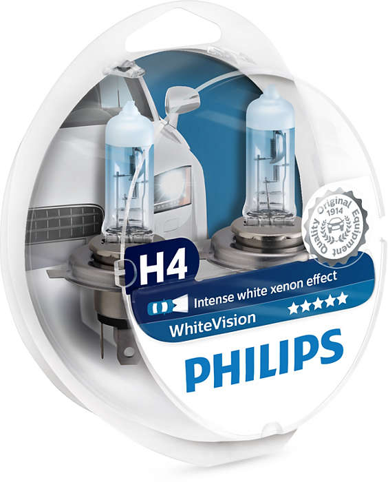 Лампа галогенная PHILIPS H4 White Vision 4500K 12V 60/55W + W5W 12V 5W, 2шт, 12342WHVSM
Лампа галогенная PHILIPS H4 White Vision 4500K 12V 60/55W + W5W 12V 5W, 2шт, 12342WHVSM