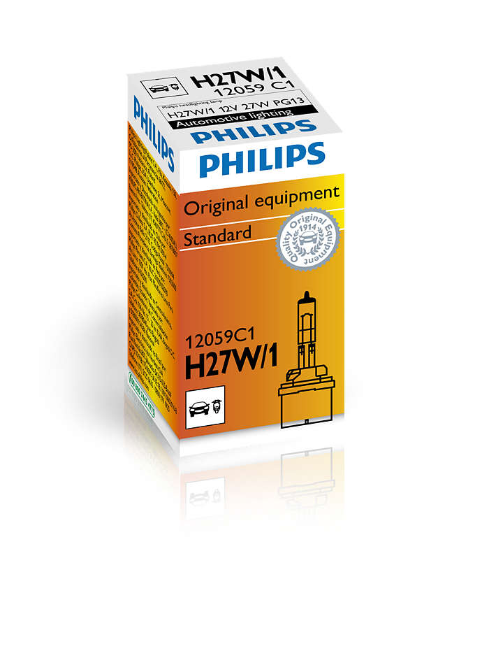 Лампа накаливания PHILIPS H27W/1 12V 27W, 1шт, 12059C1
Лампа накаливания PHILIPS H27W/1 12V 27W, 1шт, 12059C1