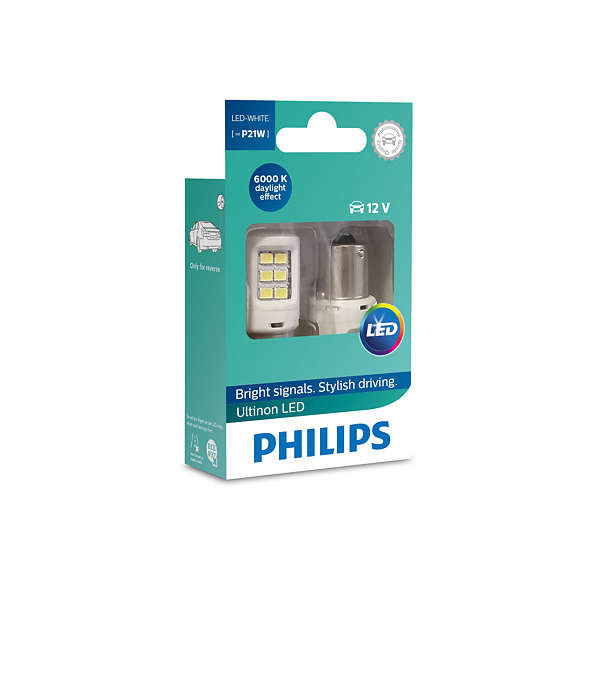 Лампа светодиодная PHILIPS LED P21W 12V/24V- 2W BA15s White, 2шт.
Лампа светодиодная PHILIPS LED P21W 12V/24V- 2W BA15s White, 2шт.