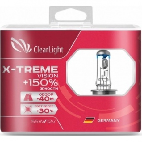 Лампа Clearlight H4 12V-60/55W X-treme Vision +150% Light (компл., 2 шт.)
Лампа Clearlight H4 12V-60/55W X-treme Vision +150% Light (компл., 2 шт.)