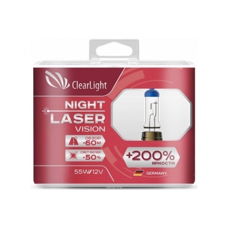 Лампа Clearlight H8 12V-35W Night Laser Vision +200% Light (компл., 2 шт.)
Лампа Clearlight H8 12V-35W Night Laser Vision +200% Light (компл., 2 шт.)