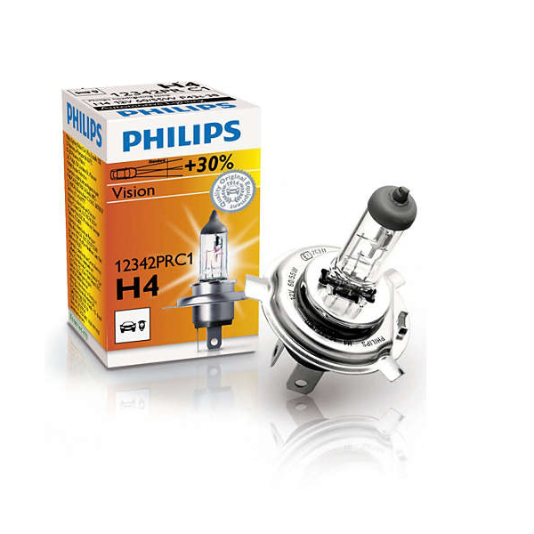 Лампа галогенная PHILIPS H4 Vision 12V 60/55W, 1шт, 12342PRC1
Лампа галогенная PHILIPS H4 Vision 12V 60/55W, 1шт, 12342PRC1