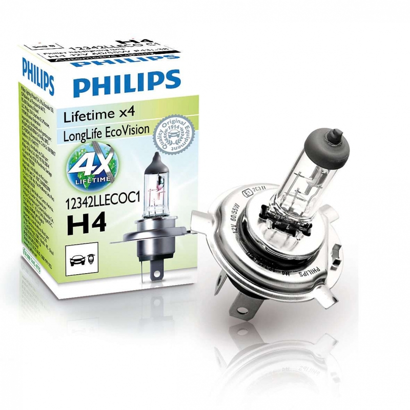 Лампа галогенная PHILIPS H4 LongLife EcoVision 12V 55W, 1шт, 12342LLECOC1
Лампа галогенная PHILIPS H4 LongLife EcoVision 12V 55W, 1шт, 12342LLECOC1